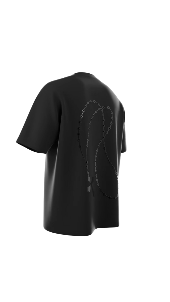 Camiseta con cadena cruzada mística 14-14