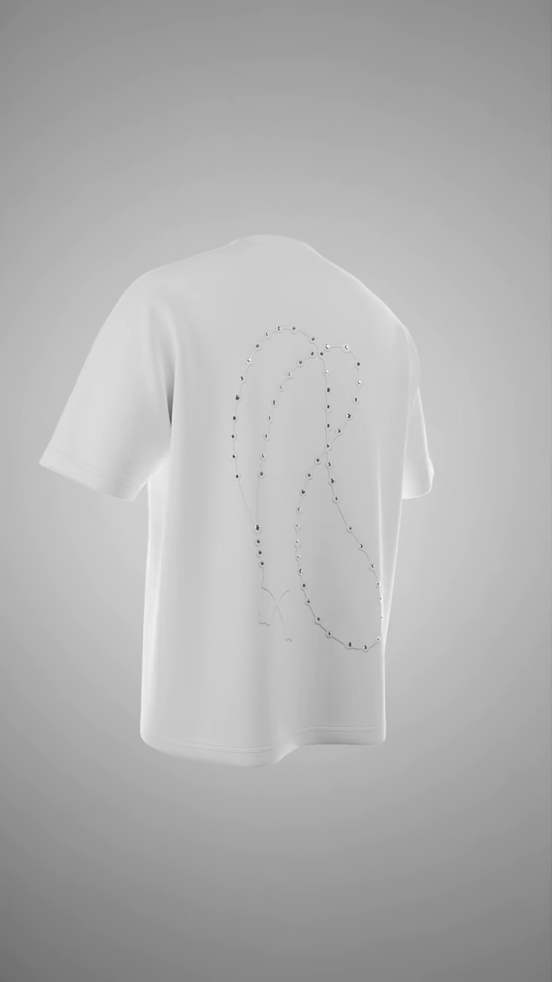 Camiseta con cadena cruzada mística 14-14