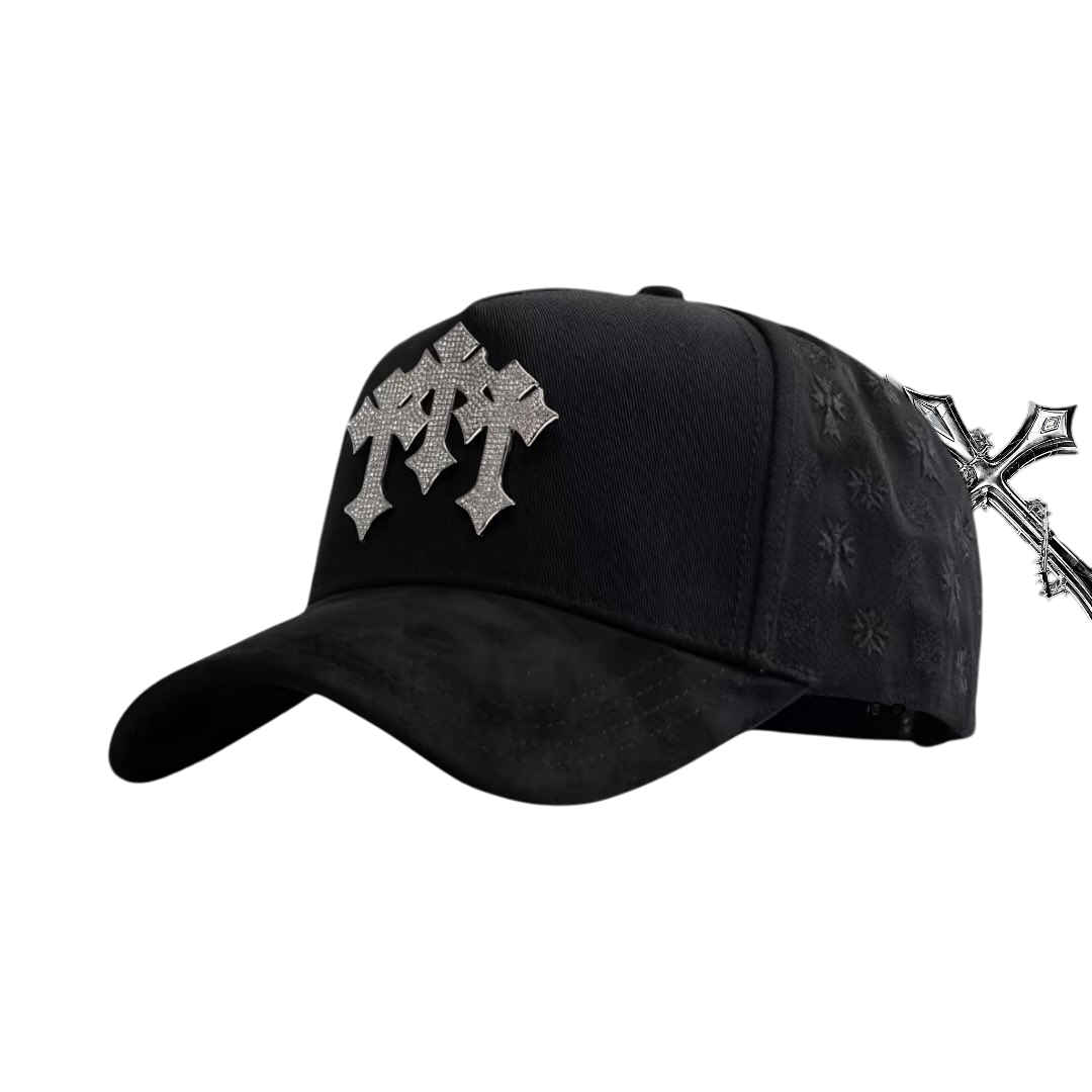 Gorra Triple Cruz Adornada