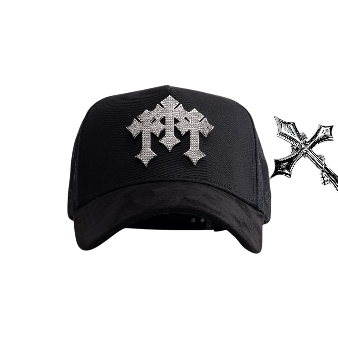 Gorra Triple Cruz Adornada