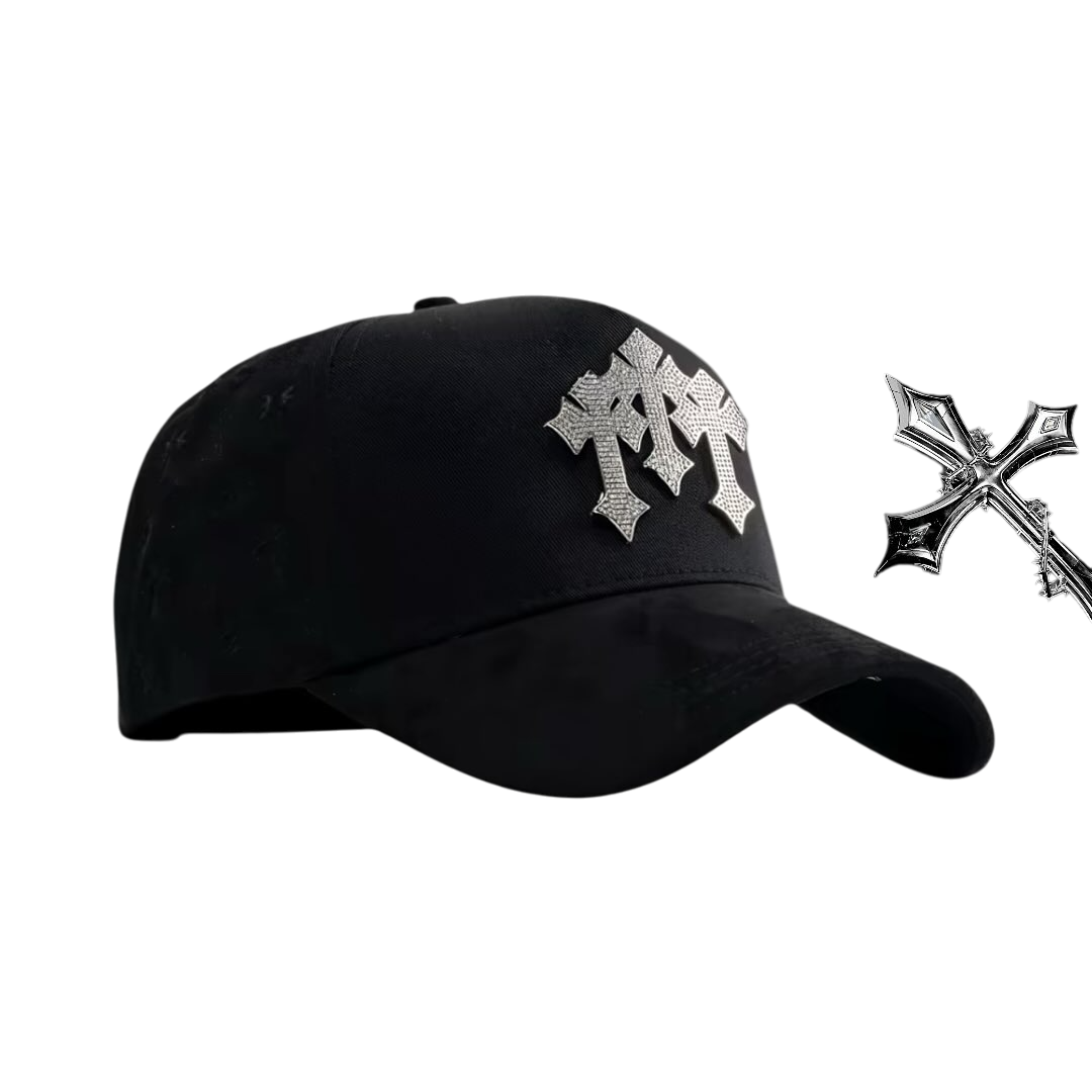 Gorra Triple Cruz Adornada