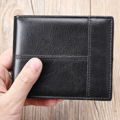 Men's Anti-Theft Leather Multi-Card Wallet