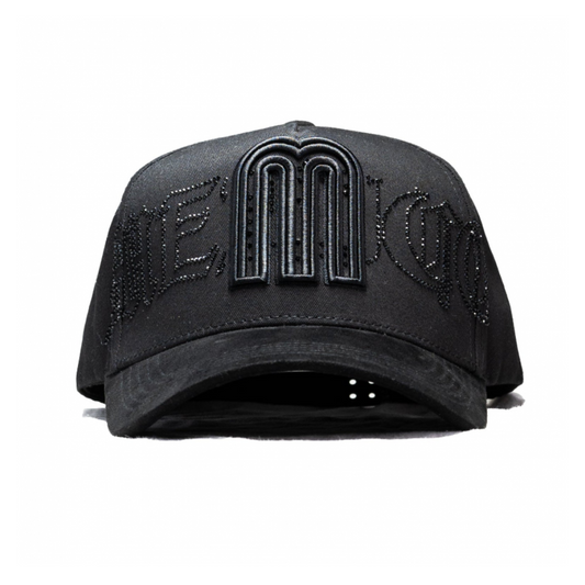 Total Black 'M' Emblem Cap